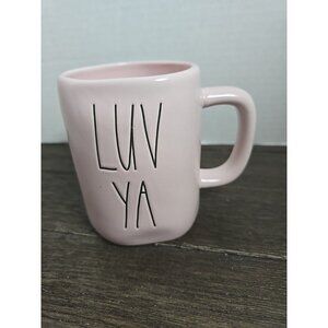 Rae Dunn Artisan Luv Ya Pastel Pink Valentine's Day Coffee Mug 2021 Magenta